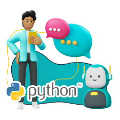 Умный чат-бот на Python - КИБЕРшкола программирования для детей, компьютерные курсы для школьников, начинающих и подростков - KIBERone г. Бобров