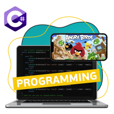 Программирование на C#. Удивительный мир 2D-игр - КИБЕРшкола программирования для детей, компьютерные курсы для школьников, начинающих и подростков - KIBERone г. Бобров